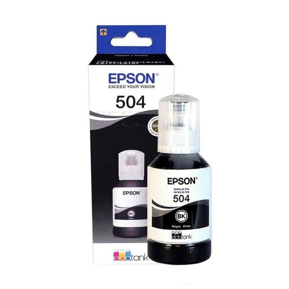 REFIL DE TINTA ORIGINAL EPSON 504 - PRETO - T504120